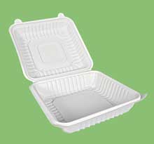 Biodegradable 9 inch lunch box 1200ml