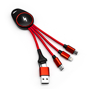 5 In 1 LED Keychain USB Cable